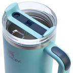 Splash-Resistant FlowState The Quencher H2.0 Flowstate Tumbler  | Stanley Create D332L - Double-Wall Vacuum Insulated Travel Tumbler with Straw Detail