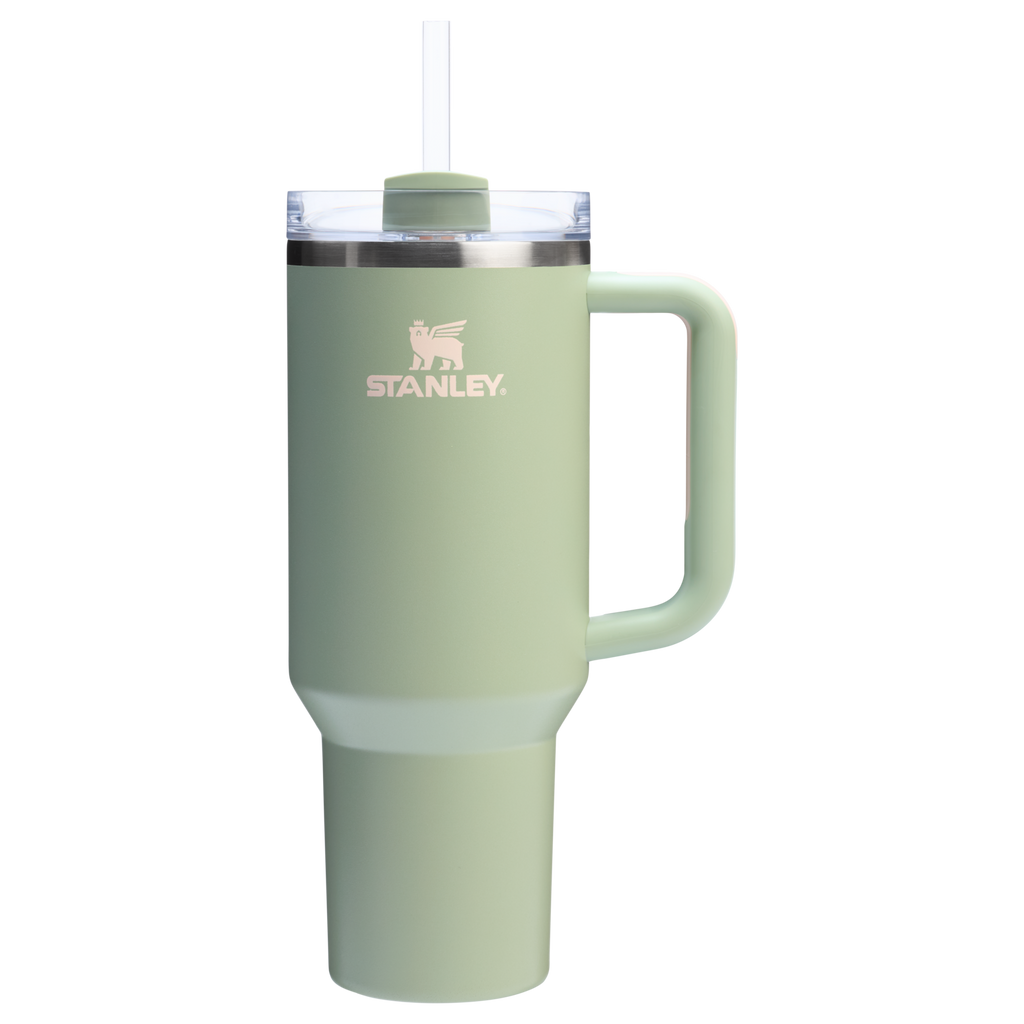 Splash-Resistant FlowState The Quencher H2.0 Flowstate Tumbler  | Stanley Create D332L - Double-Wall Vacuum Insulated Travel Tumbler with Straw Detail
