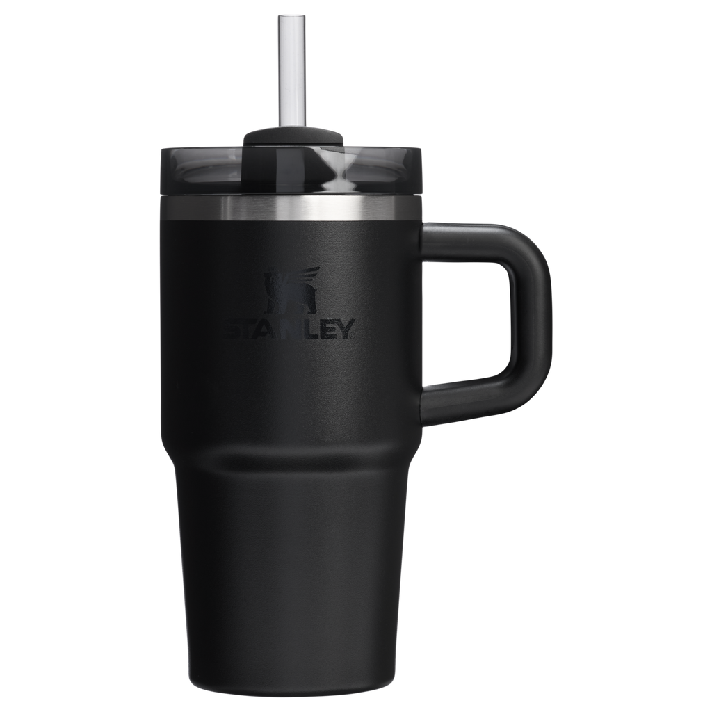 Large Capacity The Quencher H2.O Flowstate Tumbler | Stanley Create D274S - Premium Stainless Steel Straw Cup for All-Day Hydration - Black 2.0