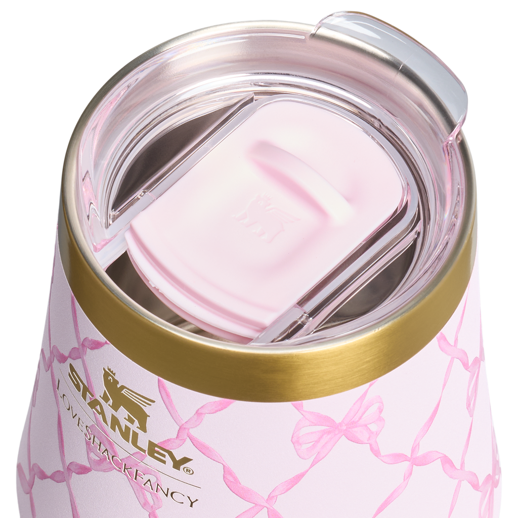 Flavor-Preserving Stanley 1913 x LoveShackFancy Holiday Reserve Wine Tumbler D367F - Reserve Collection Stainless Steel Whiskey Cup Detail