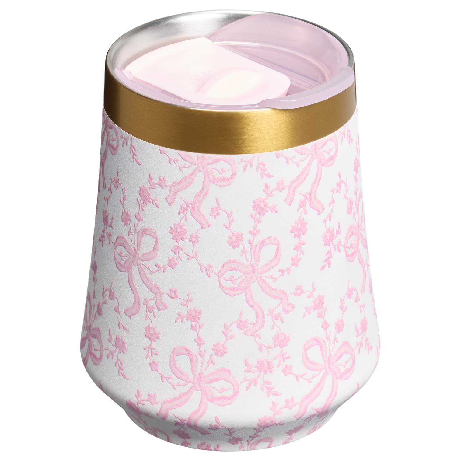 Flavor-Preserving Stanley 1913 x LoveShackFancy Holiday Reserve Wine Tumbler D367F - Reserve Collection Stainless Steel Whiskey Cup Detail
