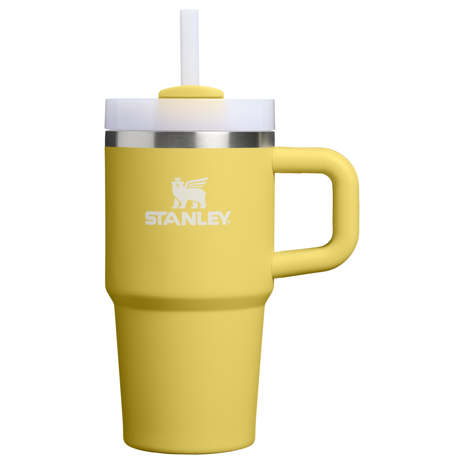 Large Capacity The Quencher H2.O Flowstate Tumbler | Stanley Create D274S - Premium Stainless Steel Straw Cup for All-Day Hydration - Daffodil
