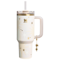 Splash-Resistant FlowState The Quencher Luxe H2.0 Flowstate Tumbler D368A - Premium Stainless Steel Straw Cup for All-Day Hydration - Starlight Shimmer
