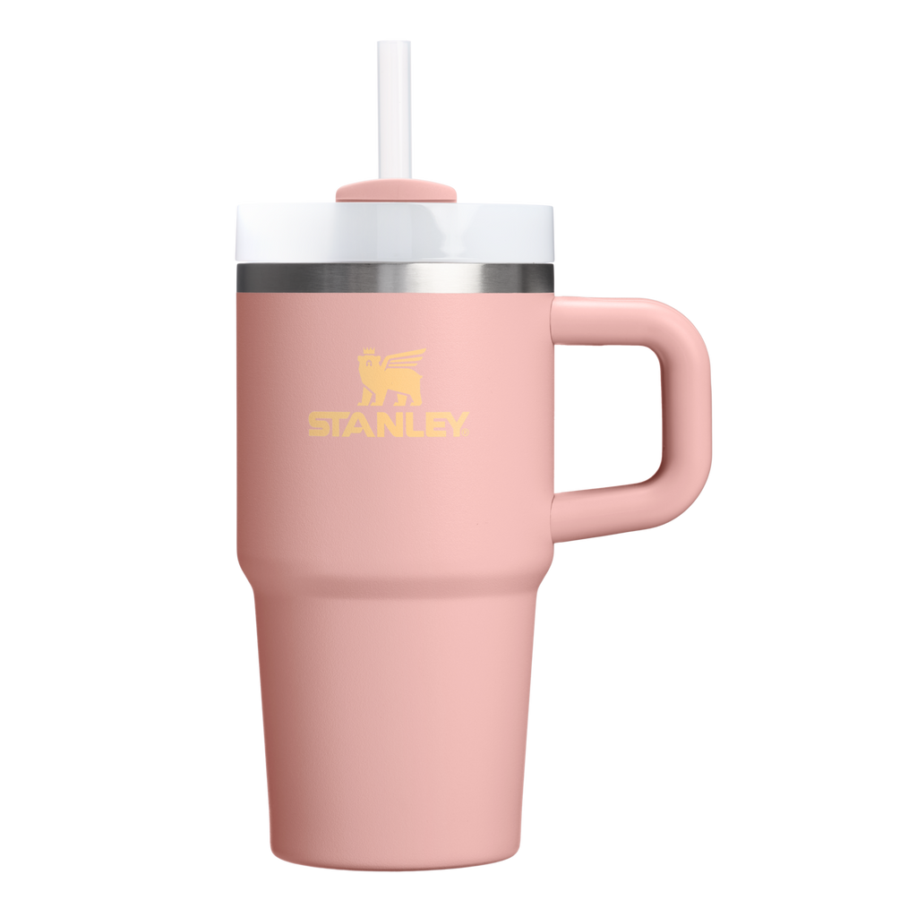 Large Capacity The Quencher H2.O Flowstate Tumbler | Stanley Create D274S - Premium Stainless Steel Straw Cup for All-Day Hydration - Peach Rose