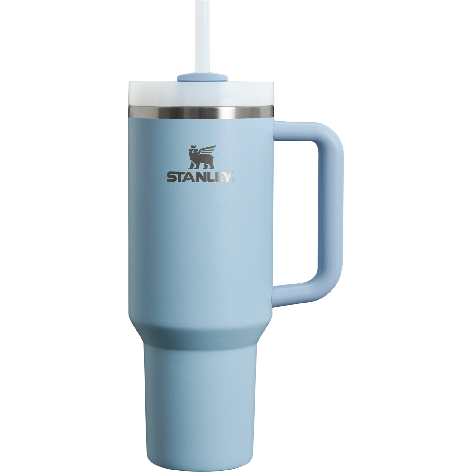 Splash-Resistant FlowState The Quencher H2.0 Flowstate Tumbler  | Stanley Create D332L - Double-Wall Vacuum Insulated Travel Tumbler with Straw Detail