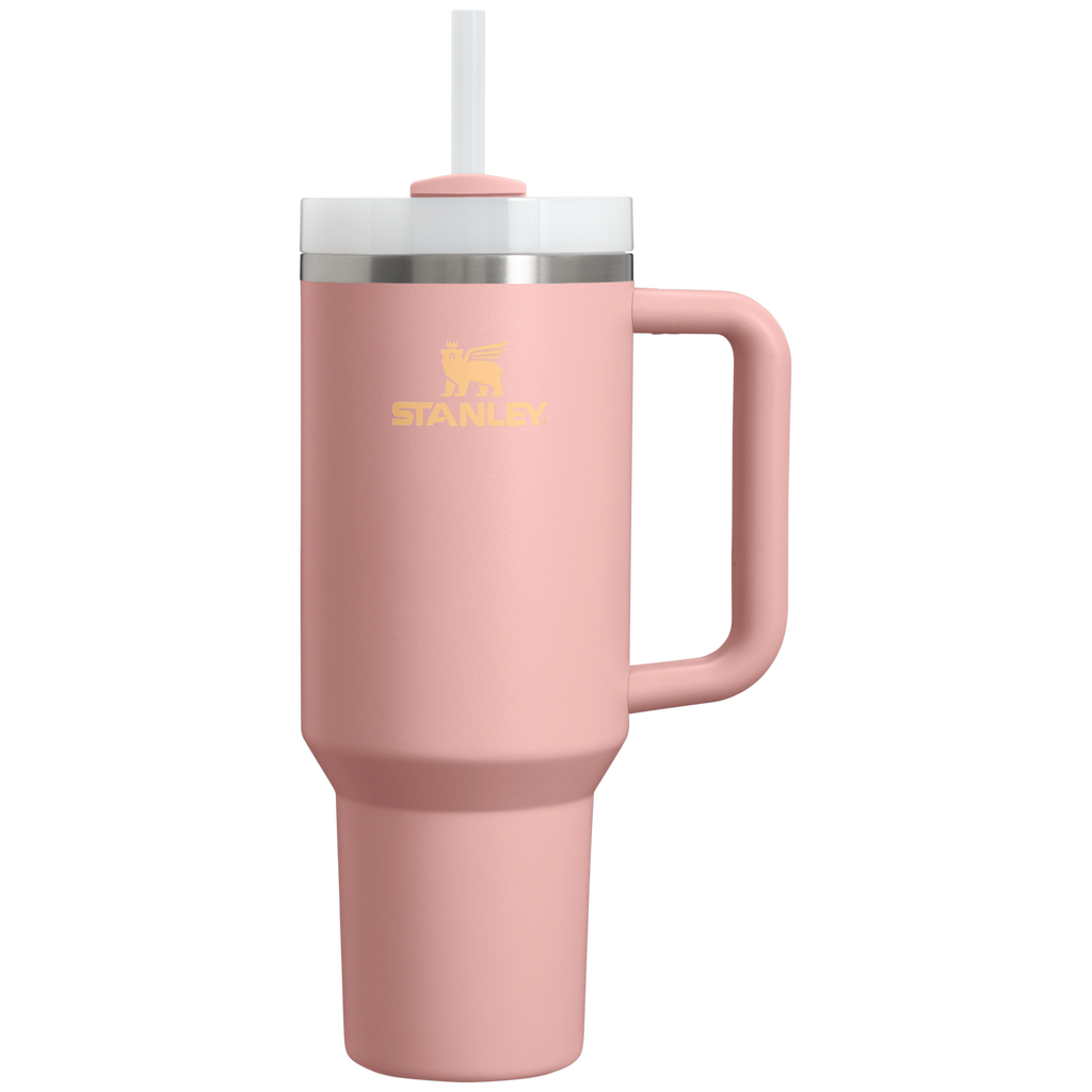 Insulated Travel The Quencher H2.0 Flowstate Tumbler D050X - Premium Stainless Steel Straw Cup for All-Day Hydration - Peach Rose