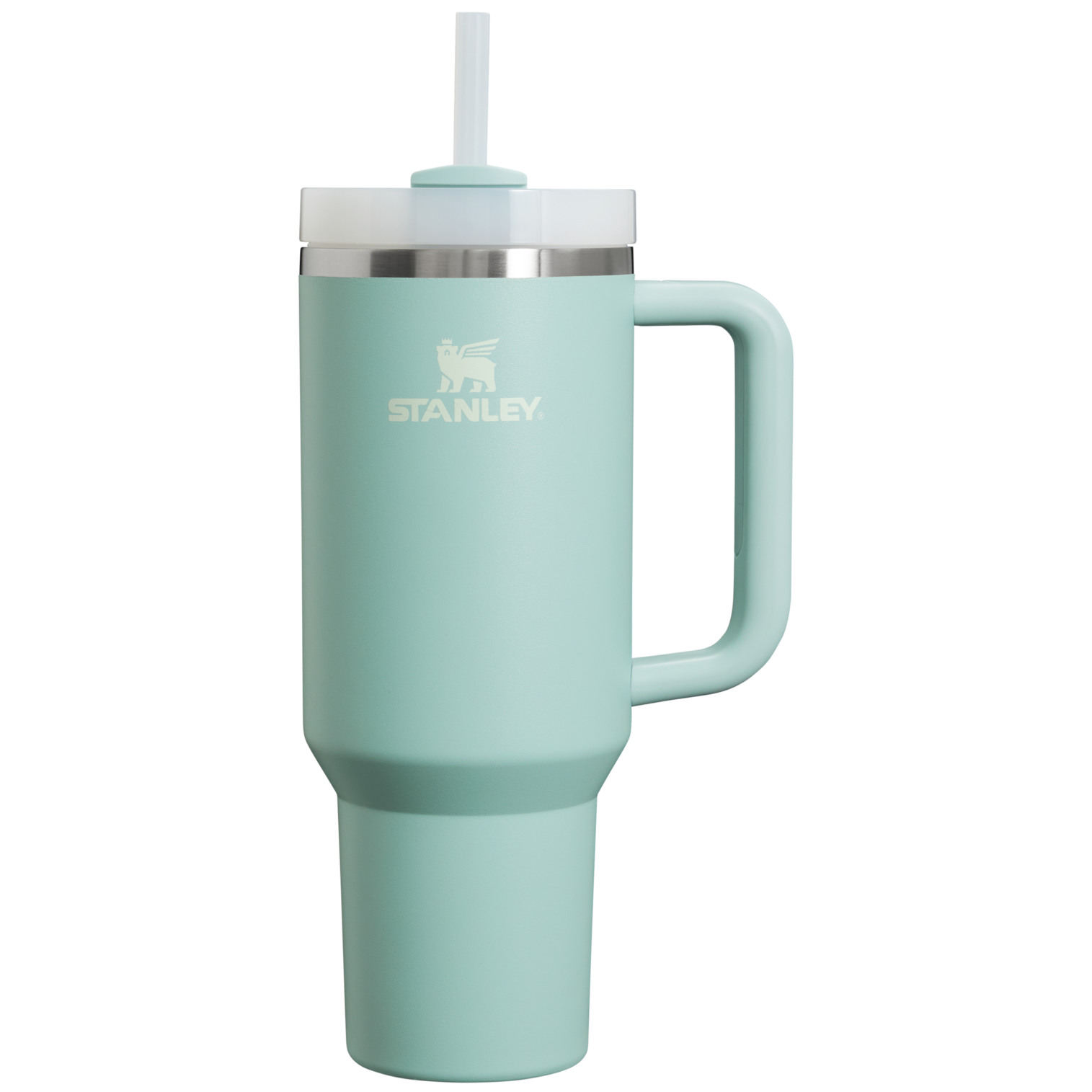 Splash-Resistant FlowState The Quencher H2.0 Flowstate Tumbler  | Stanley Create D332L - Double-Wall Vacuum Insulated Travel Tumbler with Straw Detail