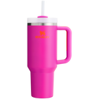 Splash-Resistant FlowState The Quencher H2.0 Flowstate Tumbler  | Stanley Create D332L - Double-Wall Vacuum Insulated Travel Tumbler with Straw Detail