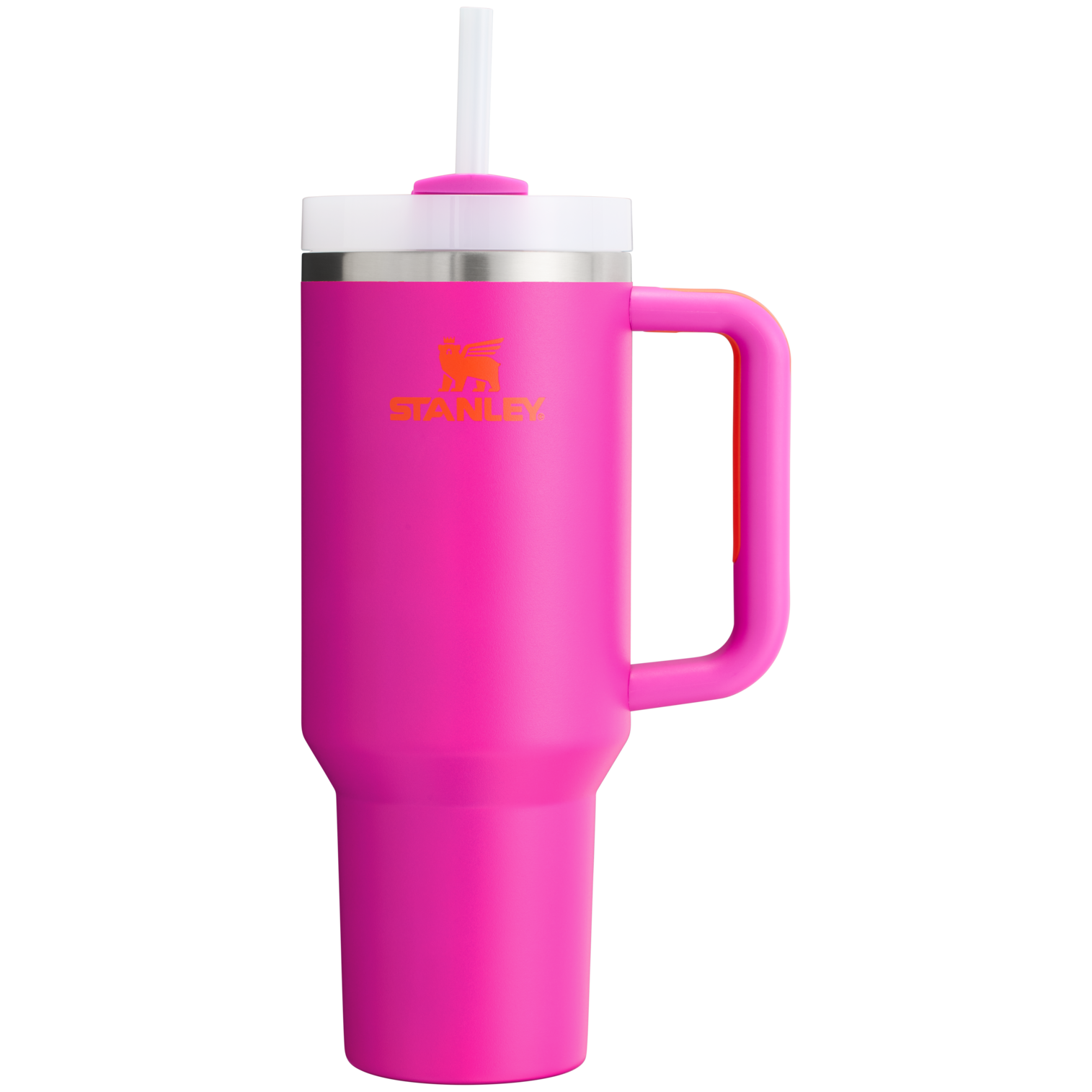Splash-Resistant FlowState The Quencher H2.0 Flowstate Tumbler  | Stanley Create D332L - Double-Wall Vacuum Insulated Travel Tumbler with Straw Detail