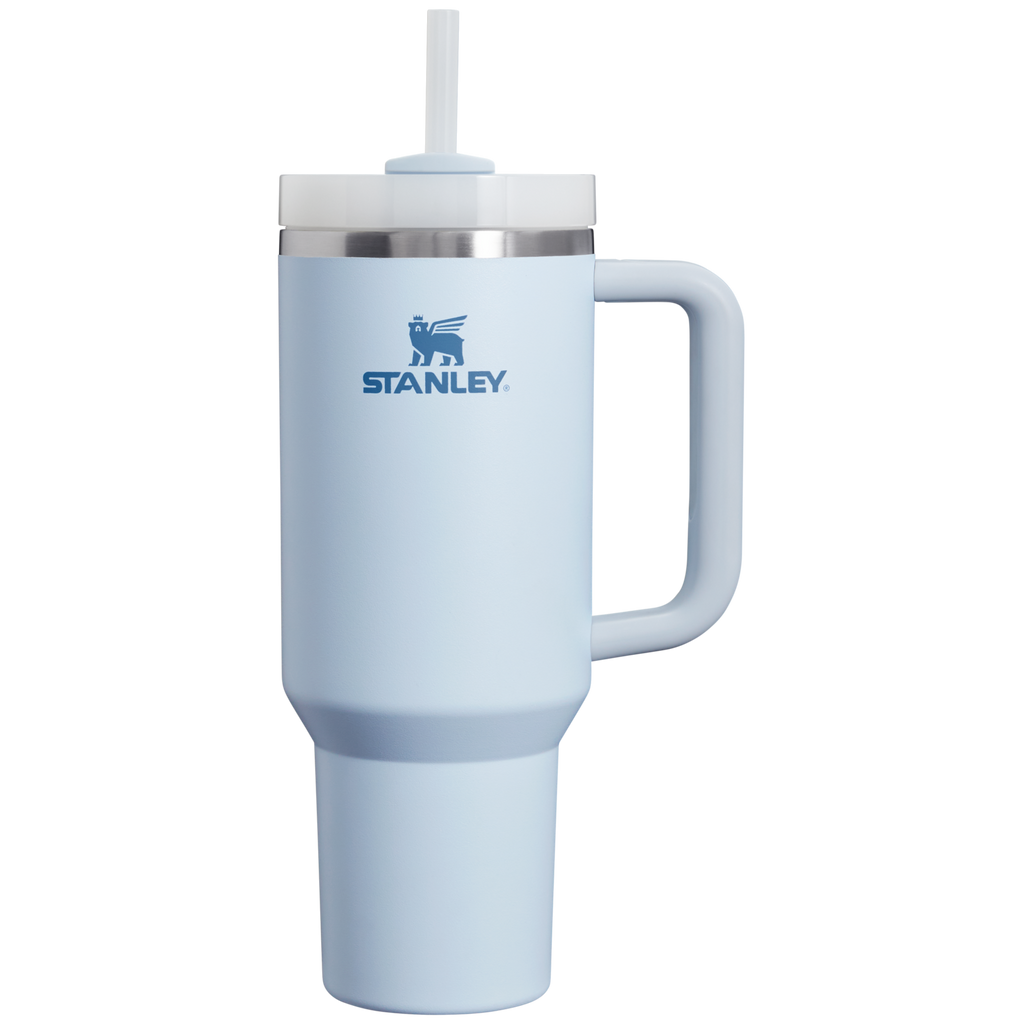 Splash-Resistant FlowState The Quencher H2.0 Flowstate Tumbler  | Stanley Create D332L - Double-Wall Vacuum Insulated Travel Tumbler with Straw Detail
