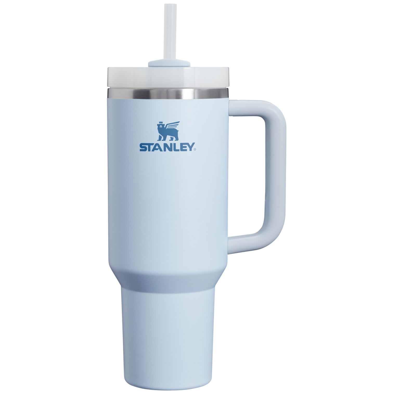 Splash-Resistant FlowState The Quencher H2.0 Flowstate Tumbler  | Stanley Create D332L - Double-Wall Vacuum Insulated Travel Tumbler with Straw Detail