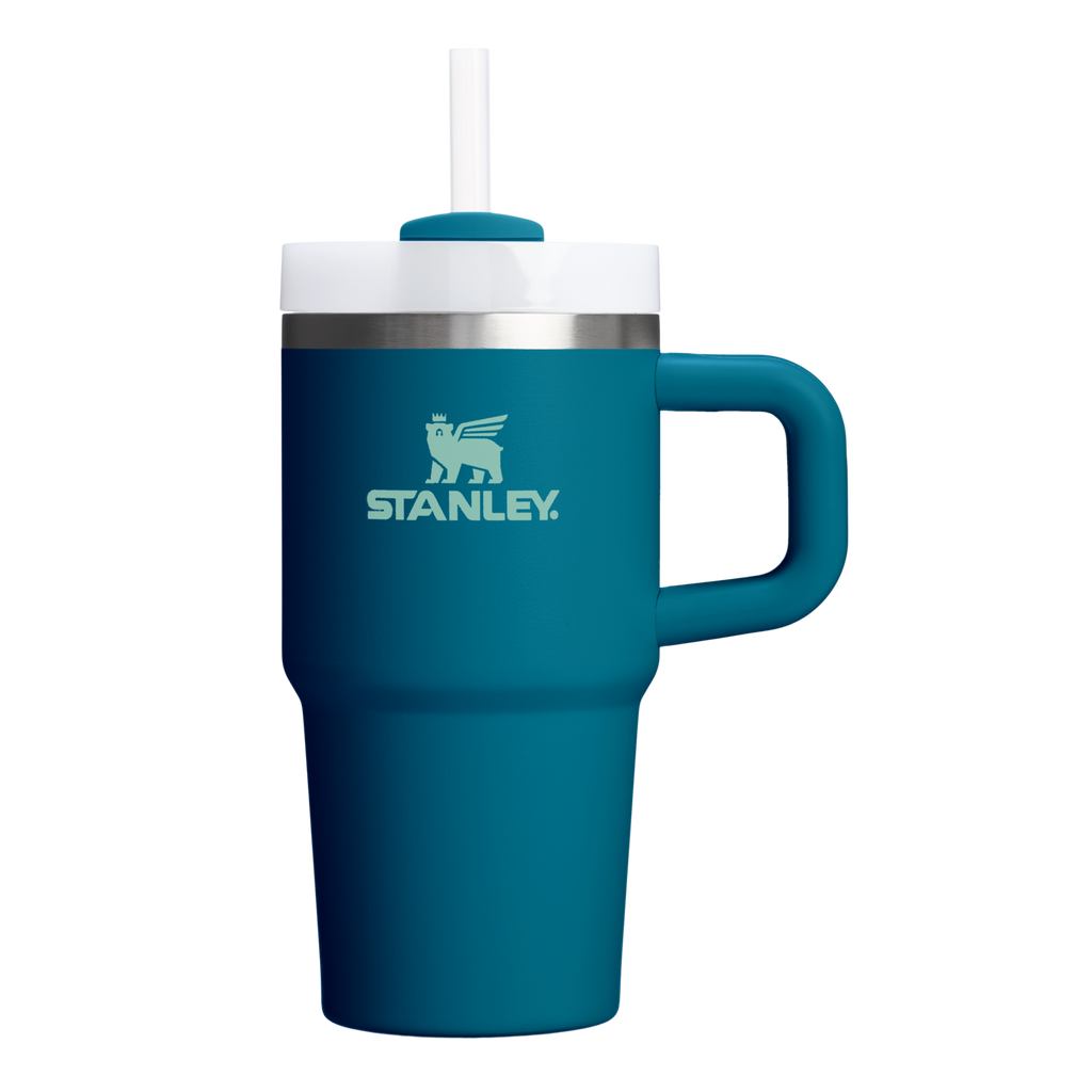 Large Capacity The Quencher H2.O Flowstate Tumbler | Stanley Create D274S - Premium Stainless Steel Straw Cup for All-Day Hydration - Coastal Teal