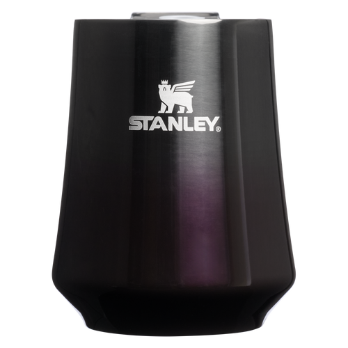 Elegant Stemless The Halloween Reserve Wine Tumbler D161M - Shatterproof Flavor-Preserving Cocktail Tumbler with Lid - Purple Night Shine