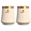 Premium Matte The Cheers & Cheer Reserve Wine Tumbler | 2-pack D190T - Elegant Stemless Vacuum Insulated Wine Tumbler - Birch Woodgrain