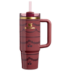 Splash-Resistant FlowState The Valentine’s Day Quencher H2.0 Flowstate Tumbler D232U - Premium Stainless Steel Straw Cup for All-Day Hydration - Red Velvet Cake