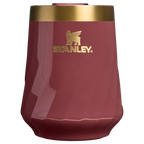 Premium Matte The Valentine’s Day Textured Reserve Wine Tumbler D233K - Shatterproof Flavor-Preserving Cocktail Tumbler with Lid - Red Velvet Gloss